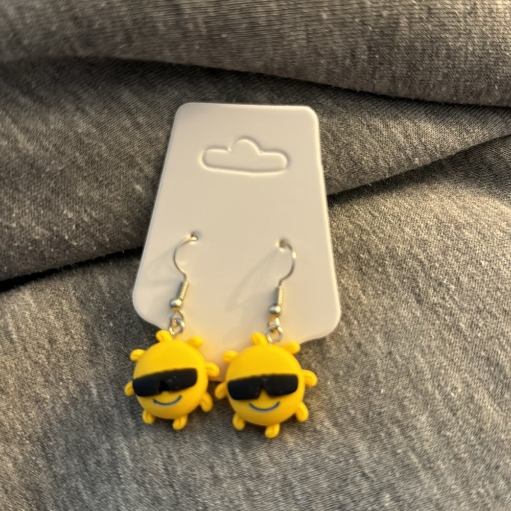 Cool SUN cute earrings kawaii food animal - bundle for discount​​